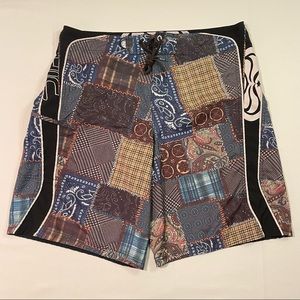 Hawaiian Island Creations HIC Mens Board Shorts Size 38